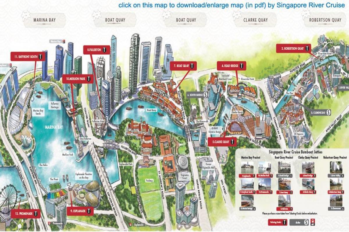 mapa Singapur Ibaiaren Gurutzaldi