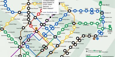 Mar tren mapa Singapurren