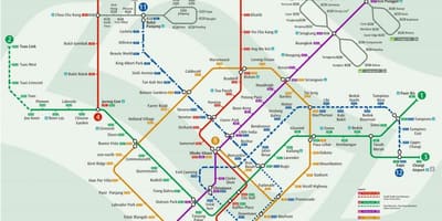Metroa mapa Singapurren