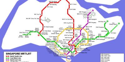 Metro mapa Singapurren
