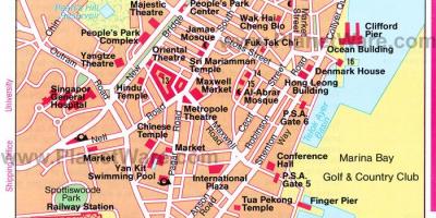 Chinatown Singapur mapa
