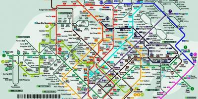 Singapurren tren geltokia mapa